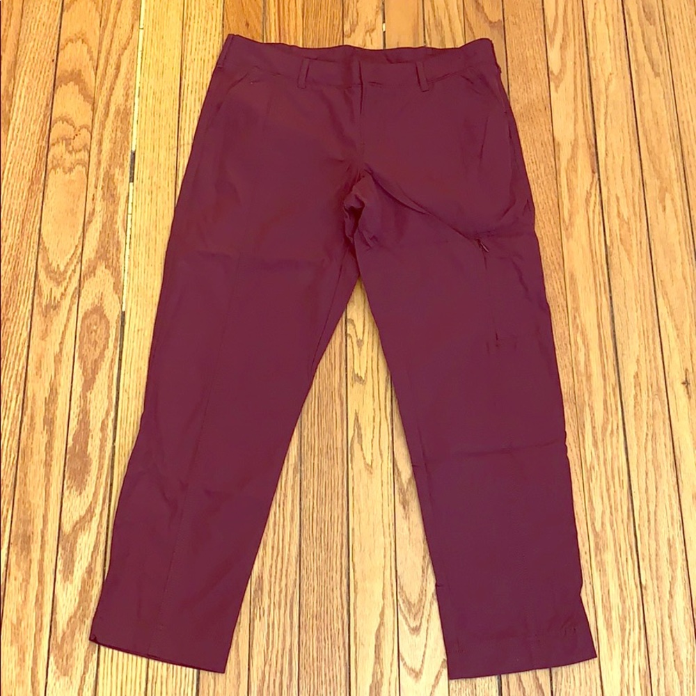 Kirkland maroon travel ankle pants
